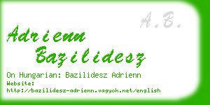 adrienn bazilidesz business card